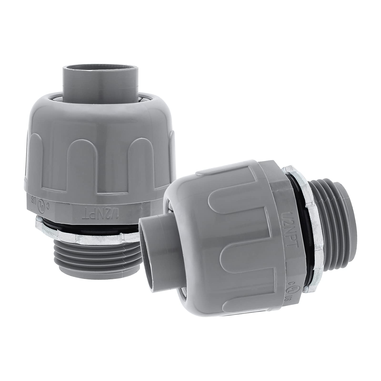 Conector hermético líquido 1/2 NPT recto de 180 grados para conducto eléctrico de pvc y metal