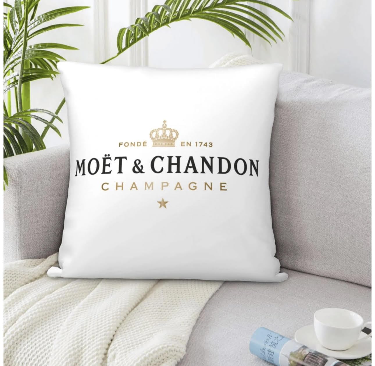 Welikekitchen For Moët & Chandon Ice Imperial Cushion Champagne