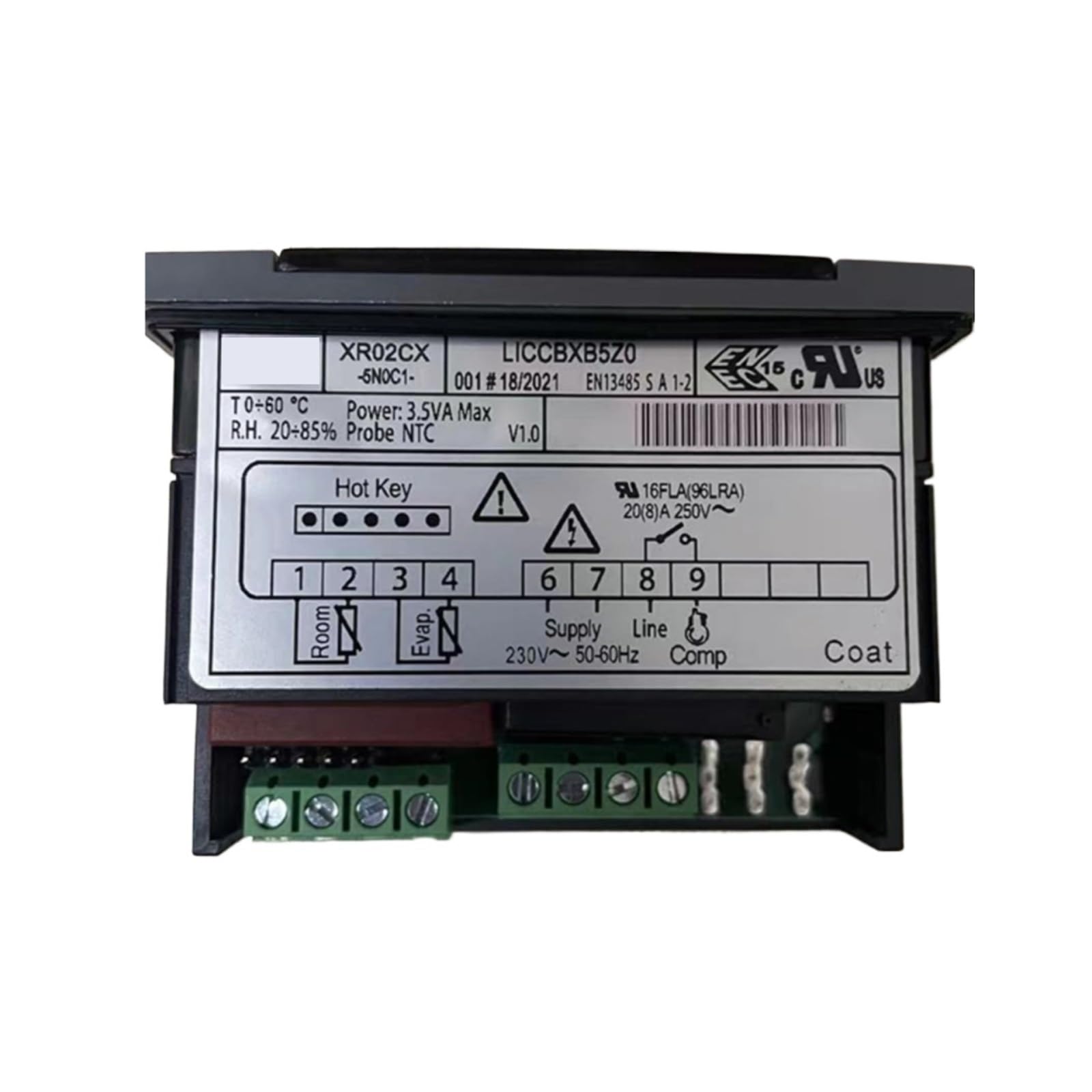Termostato Digitale elettronico a Doppia sonda, regolatore di Temperatura XR02CX-5N0C1