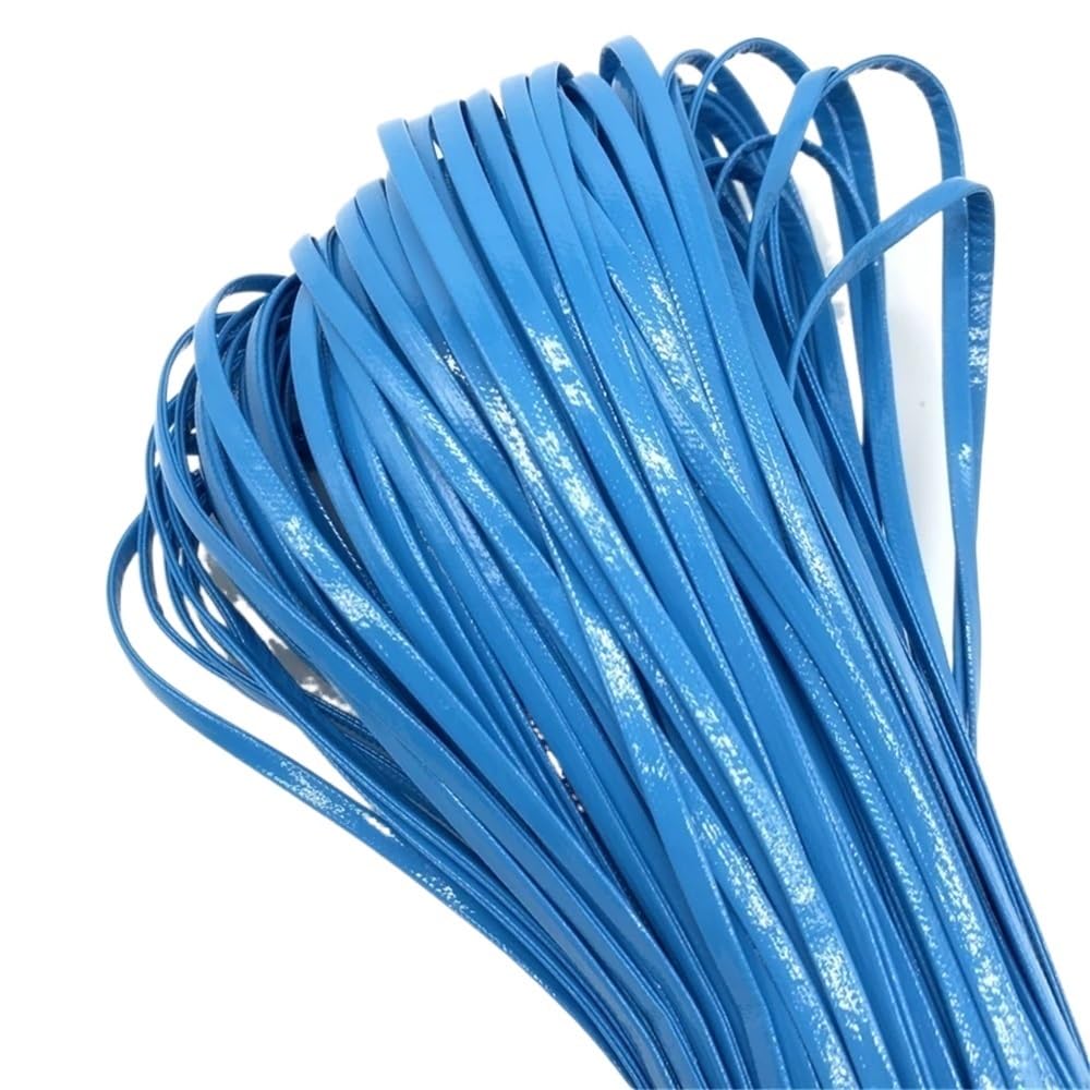 Decor Craft String 5yards Flat Leather String Decoration Rope, PU Imitation Cord for Jewelry Making 1piece