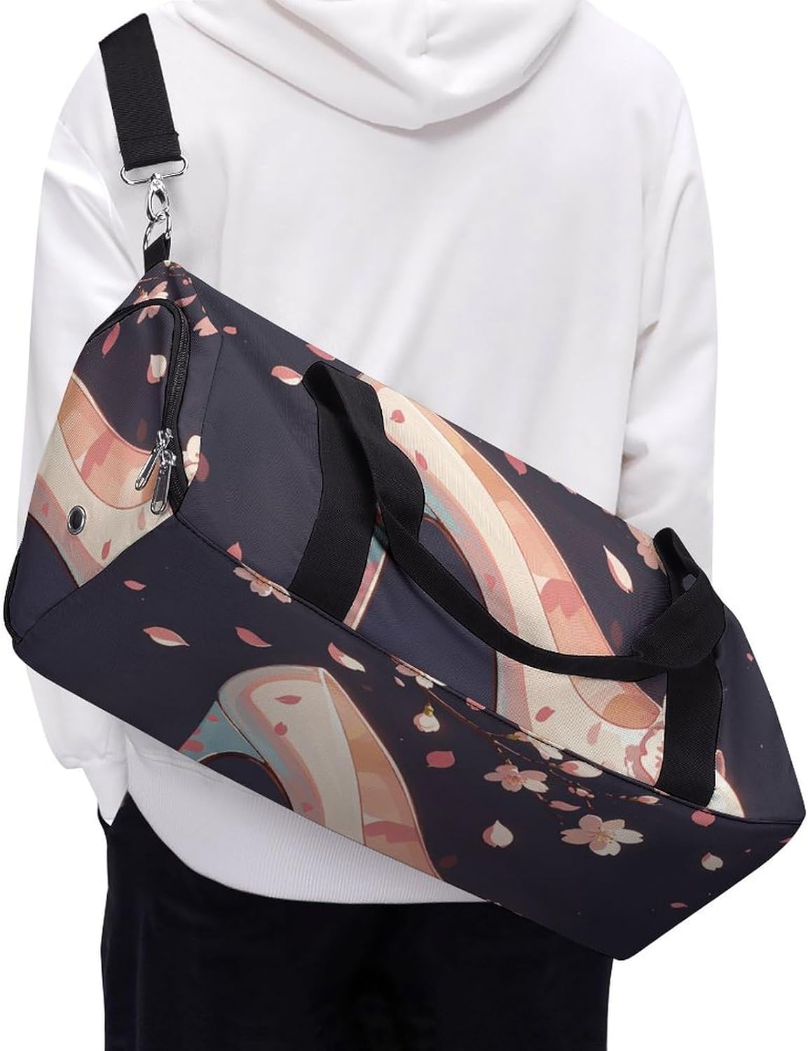 Gym Bag for Men Travel Duffle Bag Crystal High Heels Tote Bag Weekender Duffel Bag Weekender Bag for Sports
