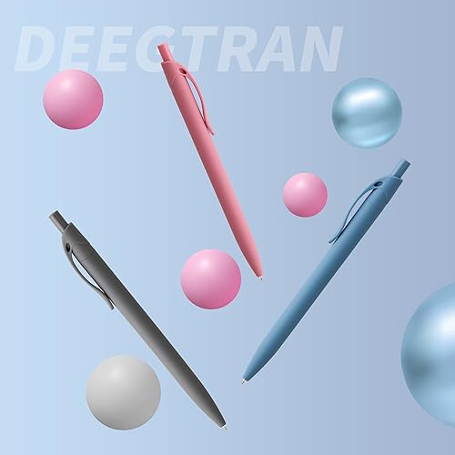 Miniatura 9 de deegtran 50 bolígrafos de tinta roja de barril rojo + 50 bolígrafos de tinta azul azul