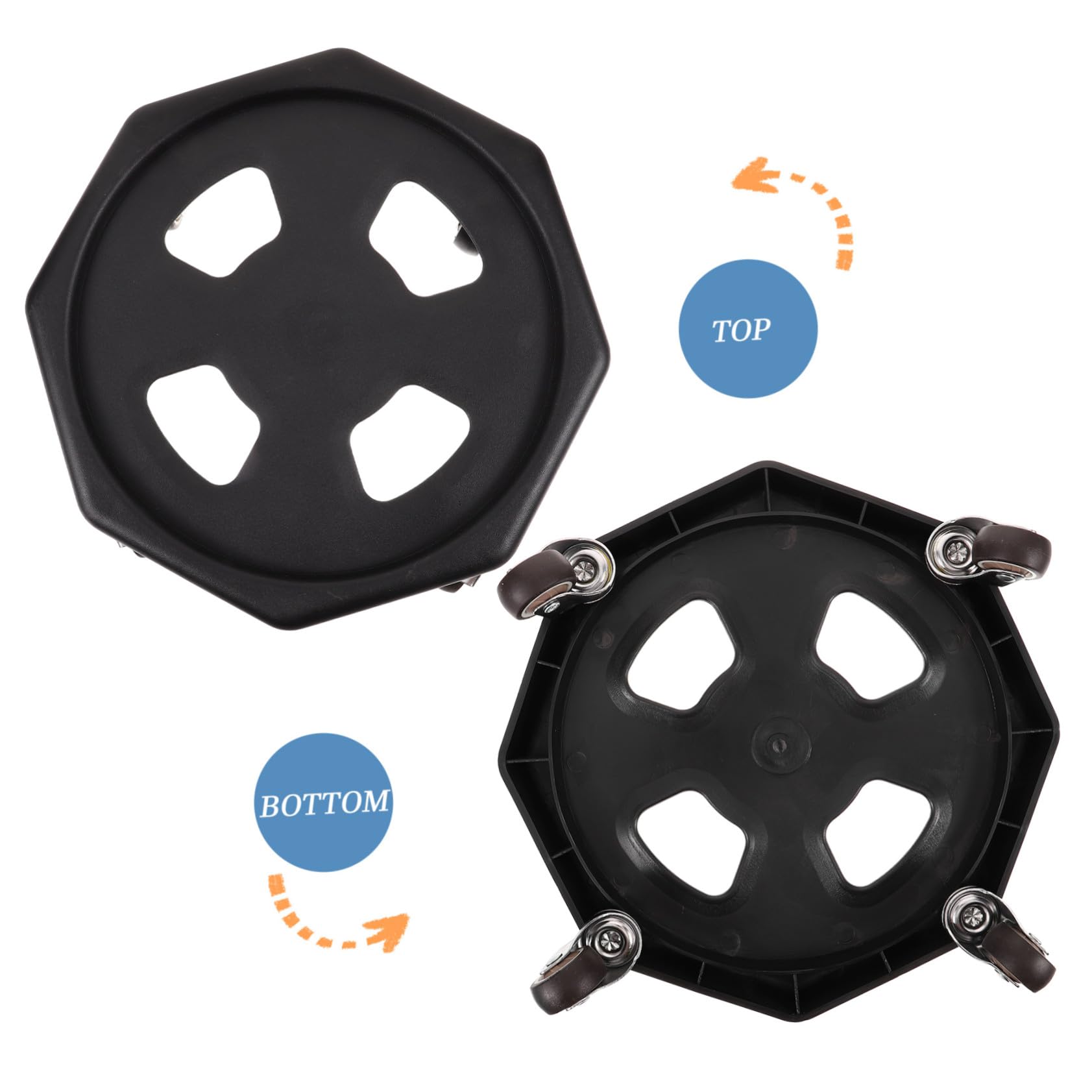 POPETPOP Rueda Abdominal con Cojín para Rodillas Discos Deslizantes para Entrenamiento Equipo De Fitness para Ejercicios Abdominales Casa