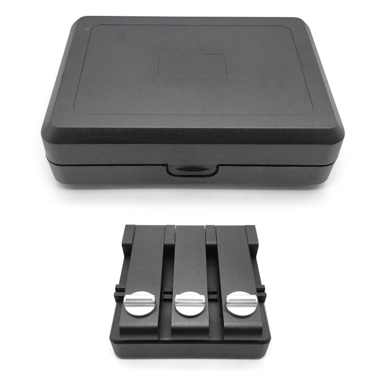 Matybobe Optischer Faser-V-Nut-Aligner-Koppler, Bare-Fibre-Adapter, Testadapter für Glasfaserverbindungen