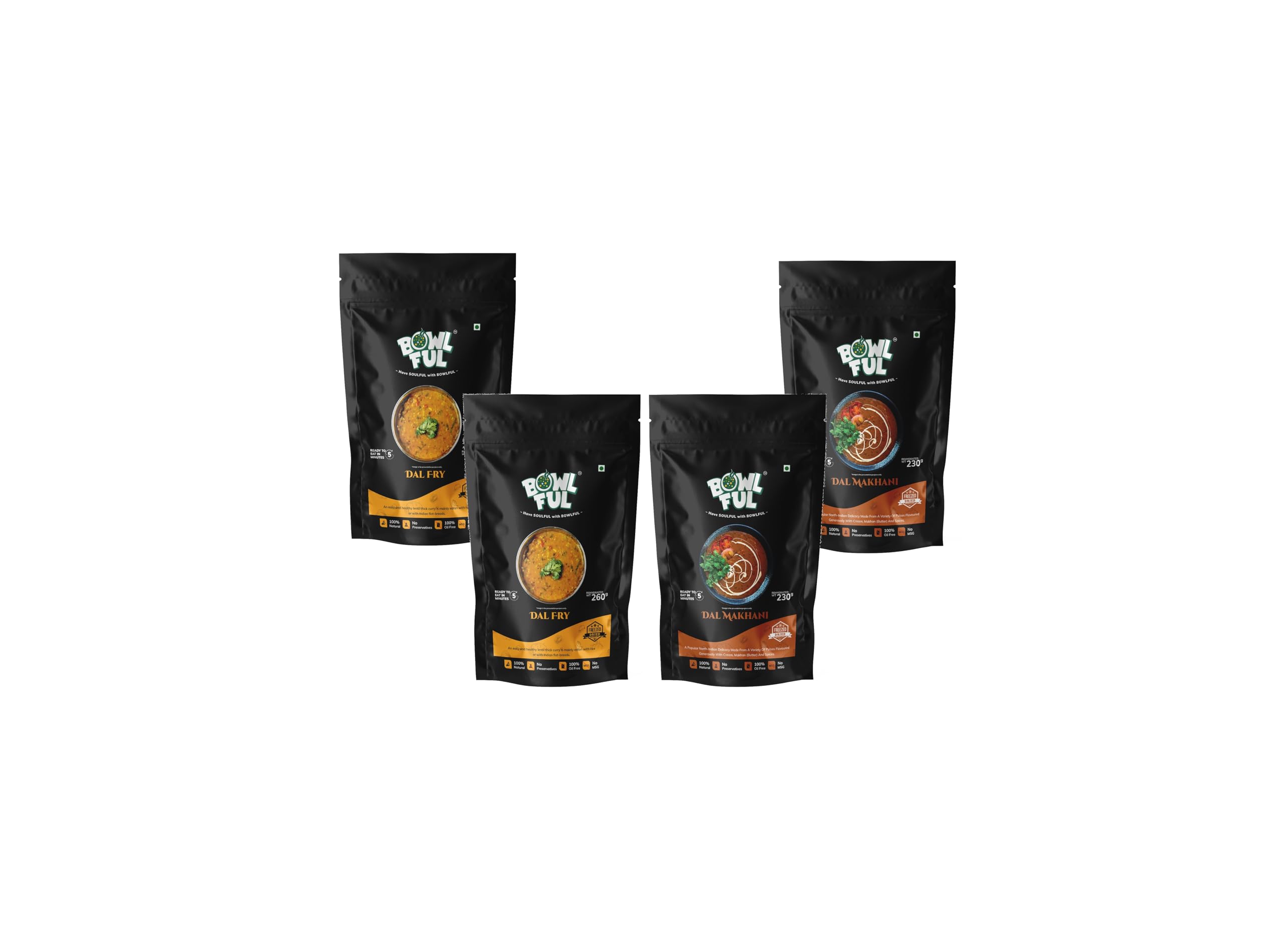 BowlFul Pack of 2 Lentil Combo, 100% Natural, Ready to Eat, Freeze Dried Food (B08W537N2S) Amazon Price History, Amazon Price Tracker