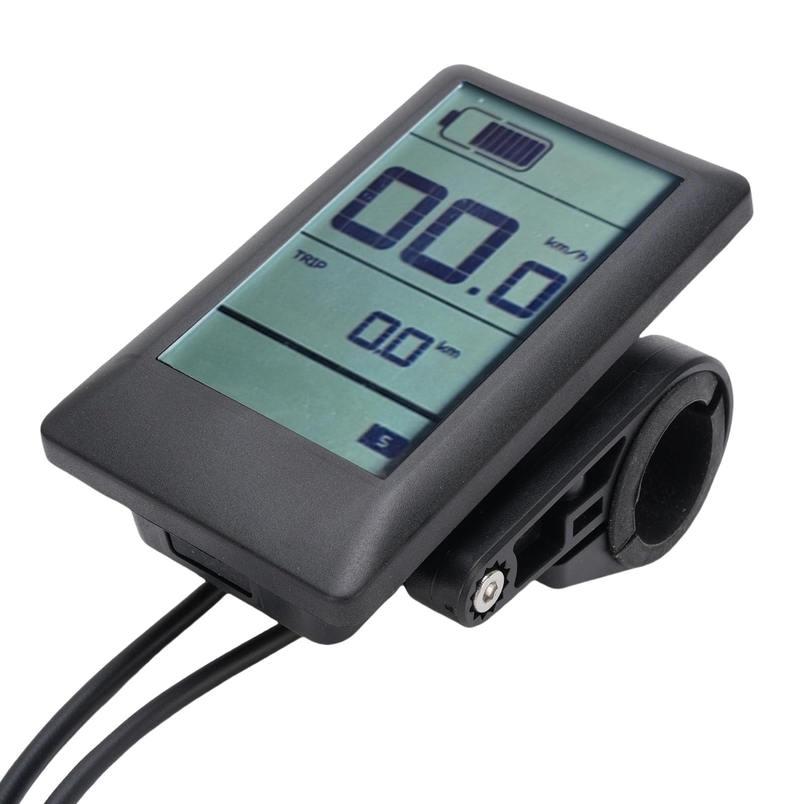 Misuratore Display LCD Retroilluminato per Bici Elettrica per Motori Mid Drive Costruzione Robusta Impermeabile per Appassionati di Ciclismo All'aperto Materiale PC