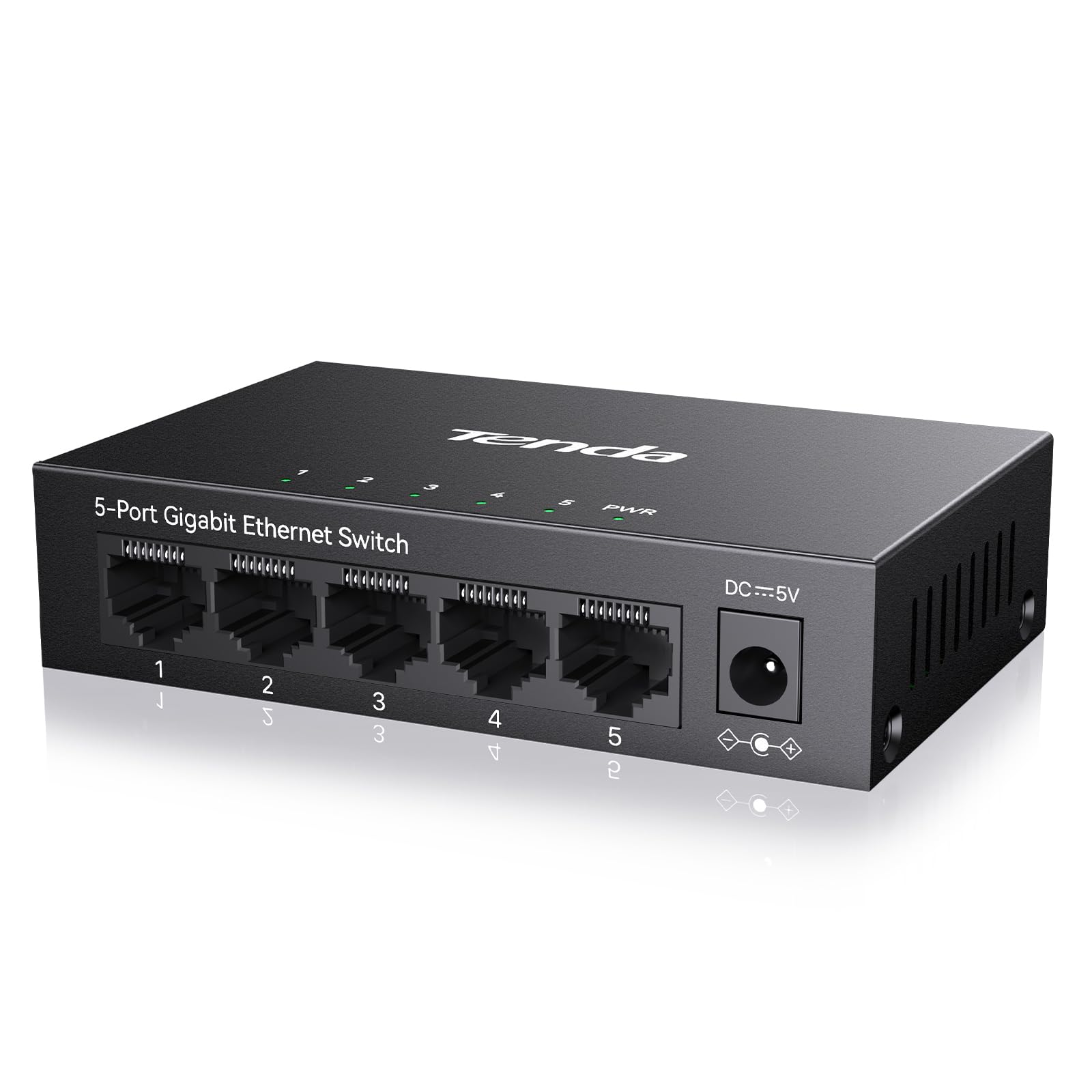 Tenda TEG1005D network switch Unmanaged Gigabit Ethernet (10/100/1000) Grey