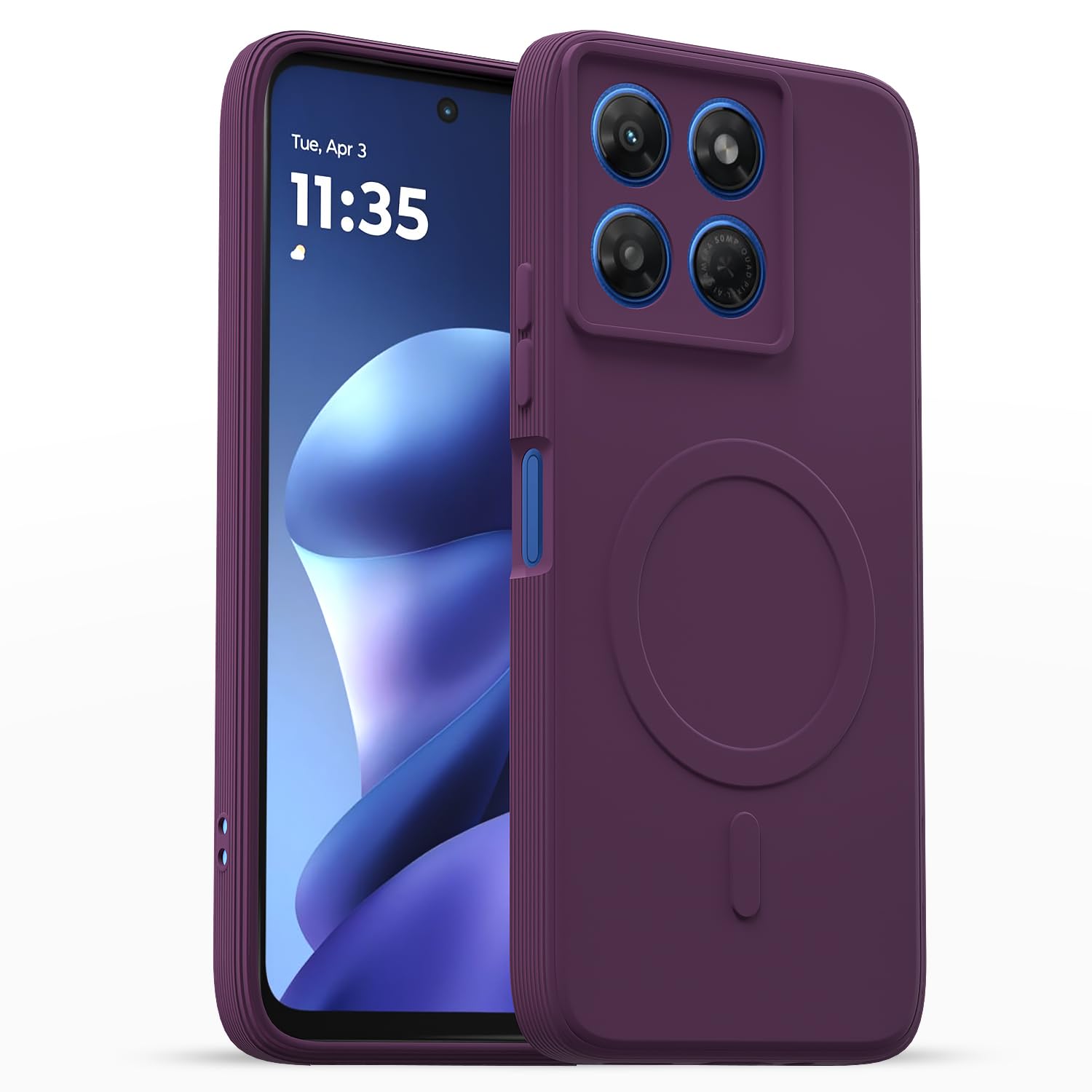 Pikkme Back Cover for Motorola Moto Edge 70 Fusion 5G Soft Matte Silicone Mag-Safe Design (Mag-Safe Not Support) Camera Protection | Slim Fit Bumper Cover (Blue) — Amazon image 17