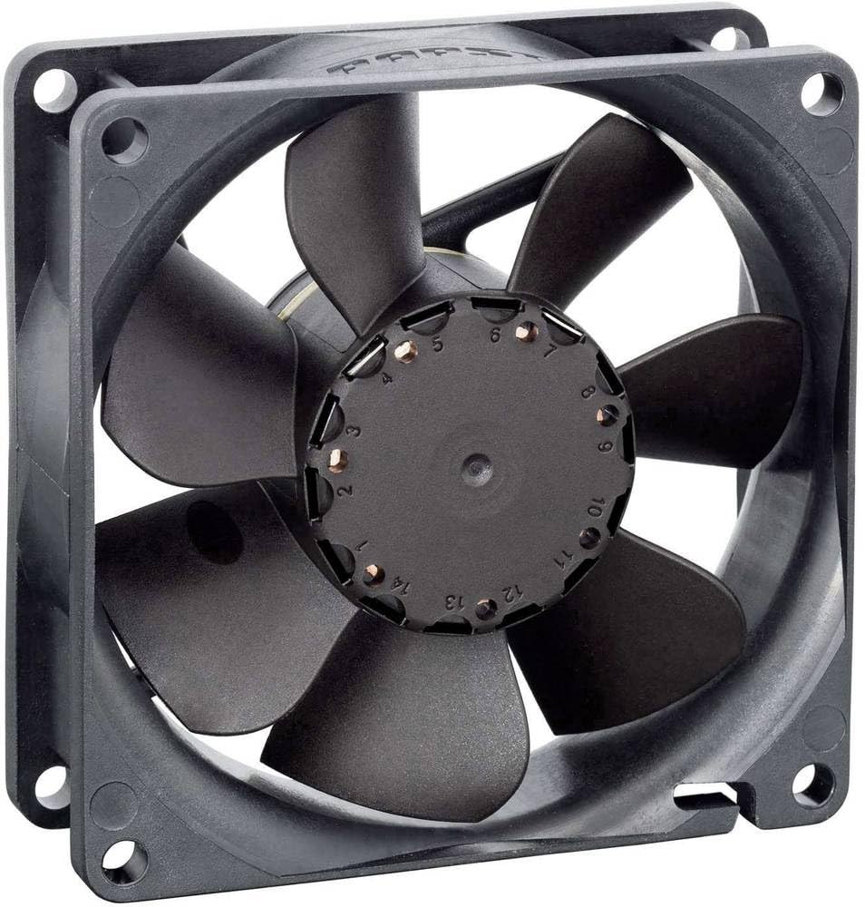 EBM Papst 8412N/2GMLE-257 Axial Fan 12V/DC 42 m³/h (L x W x H) 80 x 80 x 25.4 mm