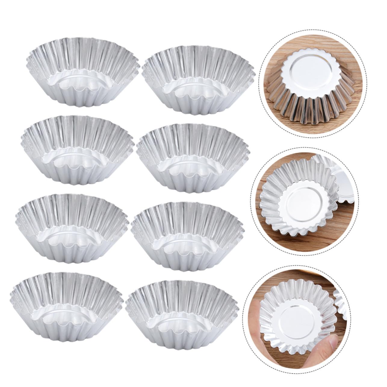 STOBAZA 100pièces Moule à Tartelettes aux Œufs Moules à Muffins et Cupcakes Caissette à Muffins