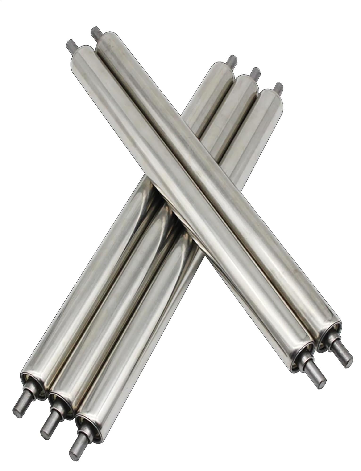 Metalowe rolki transportowe o średnicy 1 cala, do pasa i transportu materiałów, różne rozmiary (300 mm/11,8 cala), wytrzymałe, idealne do zastosowań przemysłowych
