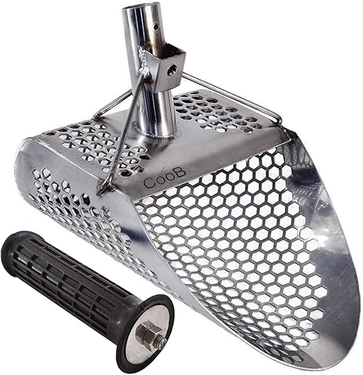 CooB Universal Sand Scoop Metal Detector Tool, Stainless Steel Shovel Scoop for
