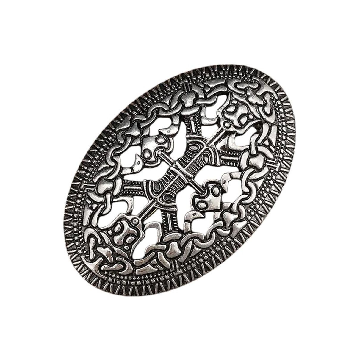 New 2025 Vintage Nordic Celtic Dragon Brooch Men's Punk Hip Hop Rock Party Pin Accessories Jewelry Fashion Trendy Creative Gift
