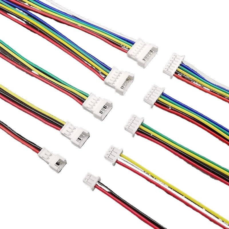 Lot de 5/10 paires de connecteurs de fils mâles femelles 1,25 mm 2P/3/4/5/6 broches J+ST JA-CK Longueur 10 cm (5 paires, 2 broches)