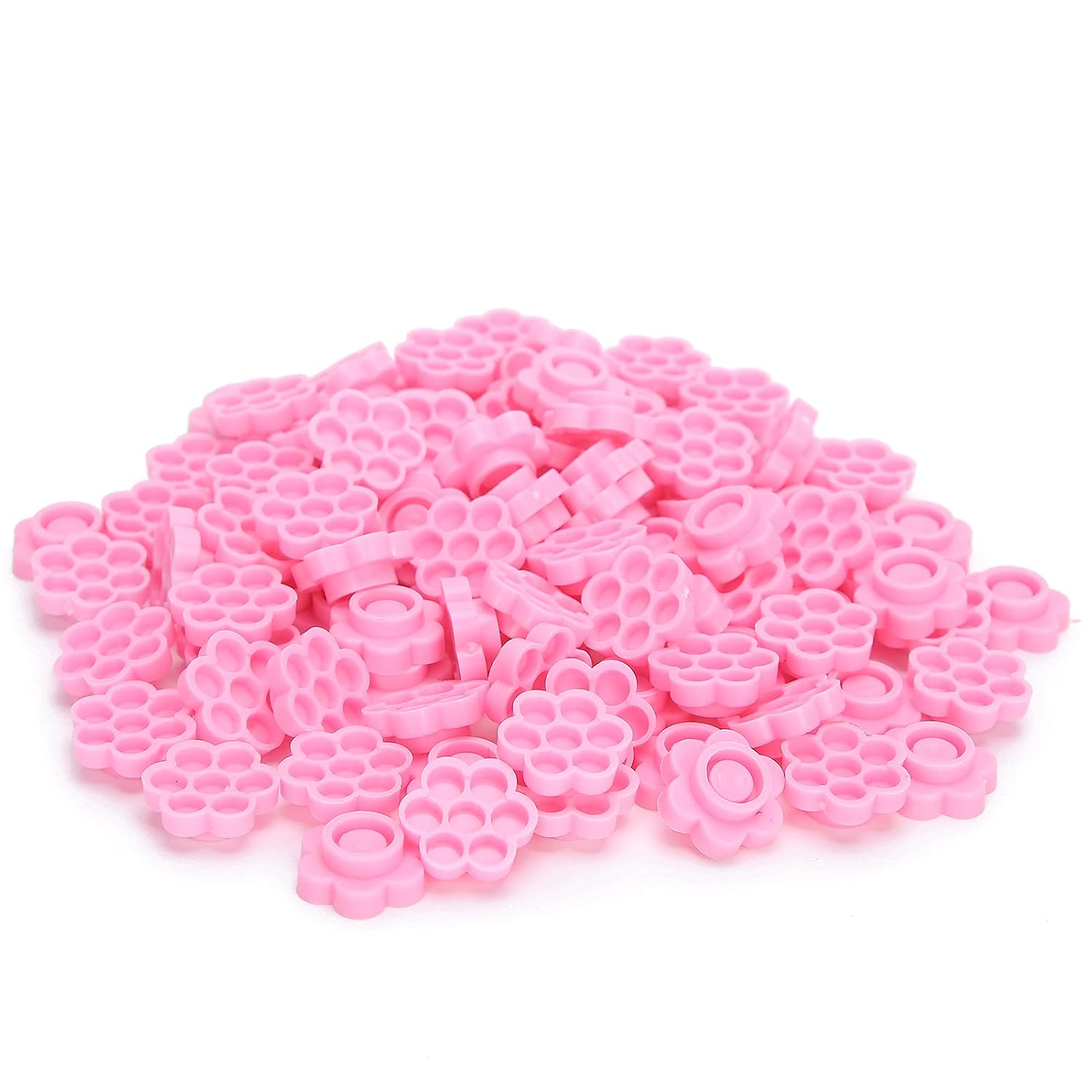 Lash Glue Rings, 500PCS Disposable Glue Rings for Eyelash Extensions, Glue Holder Flower Shaped Eyelash Grafting Glue Cup Nail Art Adhesive Glue Holders