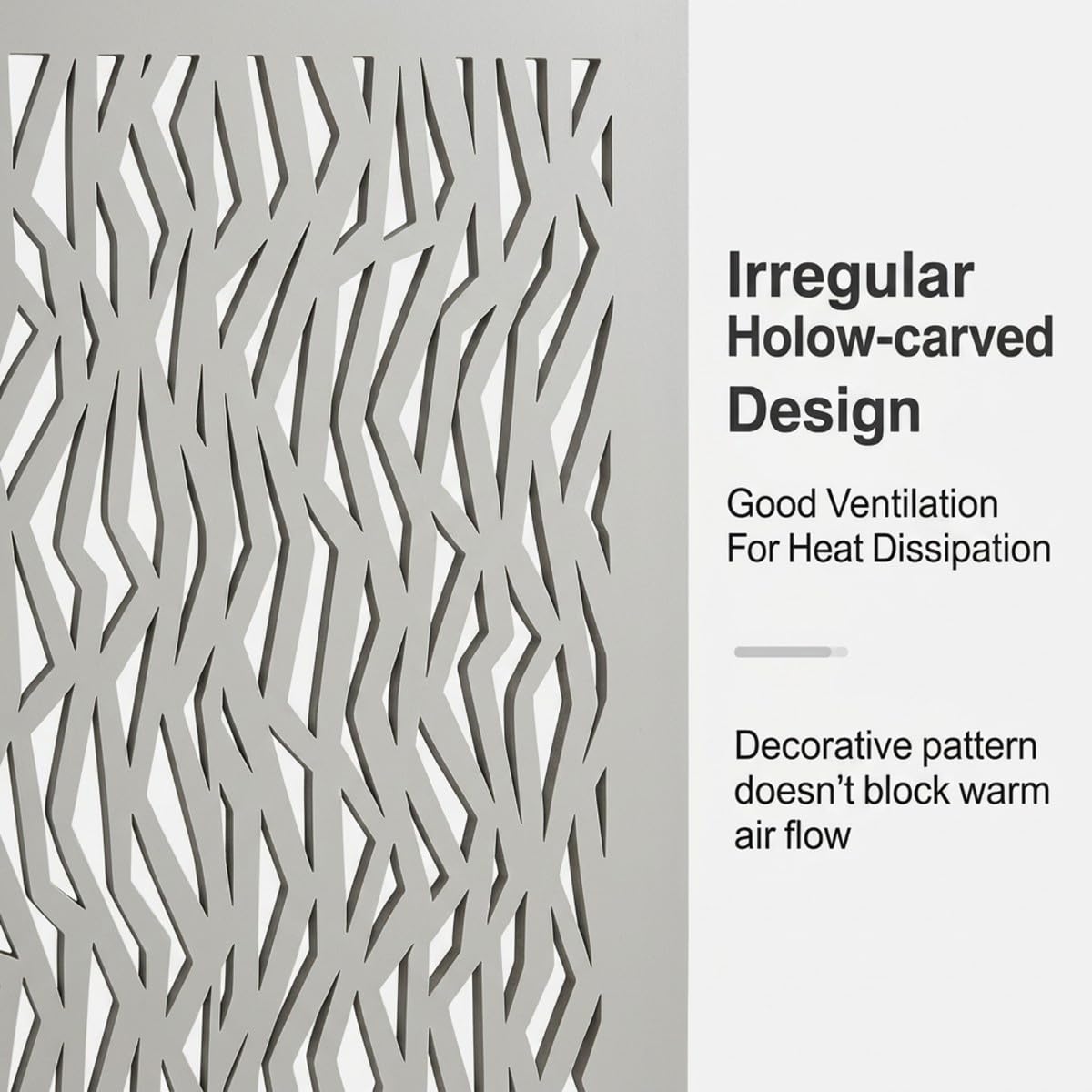 Modern Radiator Cover Cabinet, Decorative Heating Shelf for Home Interior