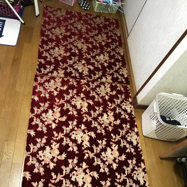 ネオプリンセス 赤センターカーテン2枚組金華山デコトラ レトロ