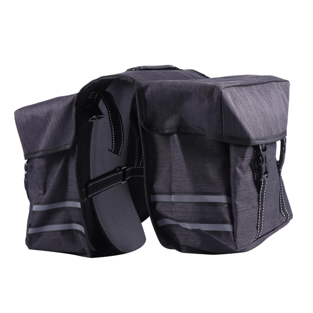 VANZACK Multifunctional Pannier Double Tail Bag Large Capacity Cycling Carrier for Mountain Bike Durable Black Design with Side Pockets for Repair Items and Easy Installation