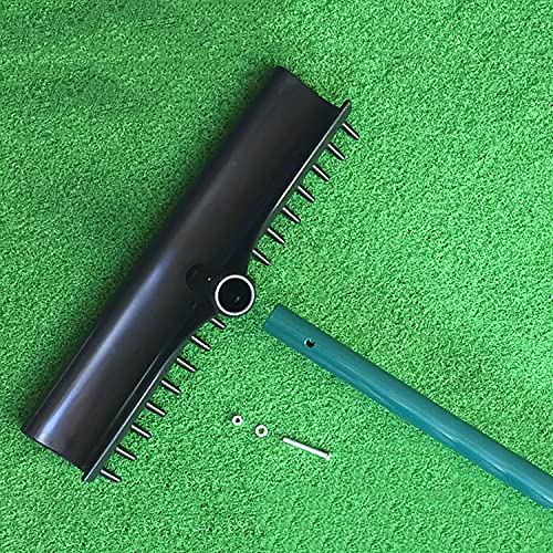 Driving Range Sand Trap Bunker Rake, Lawn Leveling Rake, Garden Yard Leaf Lawn Organizer Tool Kit, The Handle Is Divided In Half, Compact and Easy To Carry - Image 3