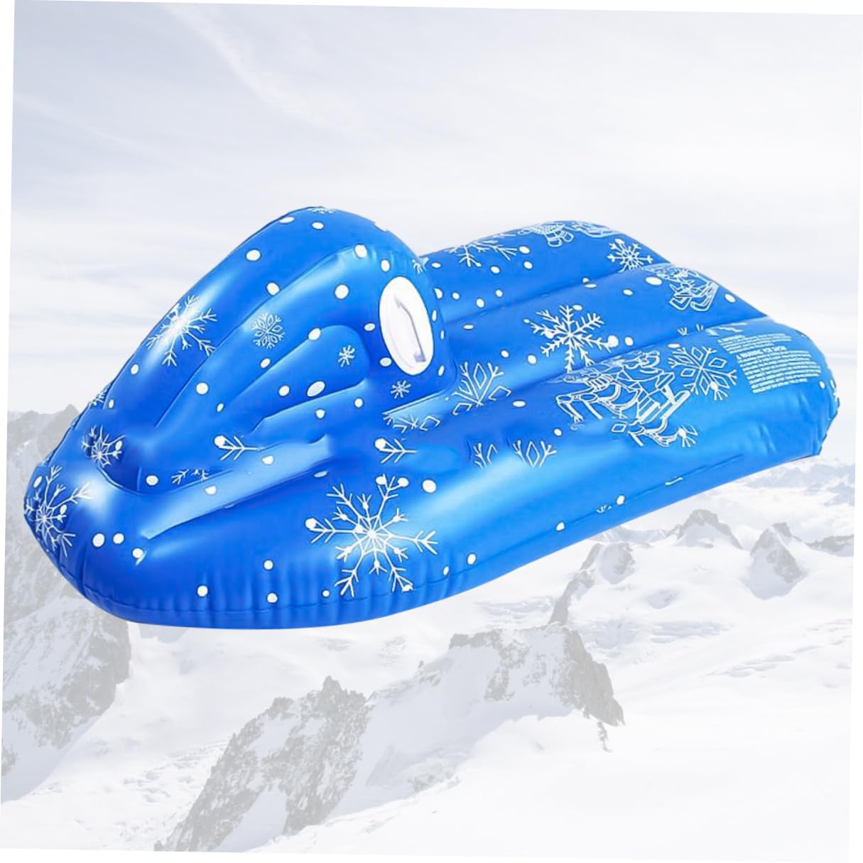 GARVALON Slitta Gonfiabile in PVC Resistente al Freddo Maniglie Zattera da Neve Leggera per Tubo da Neve Invernale per Giochi all'Aperto