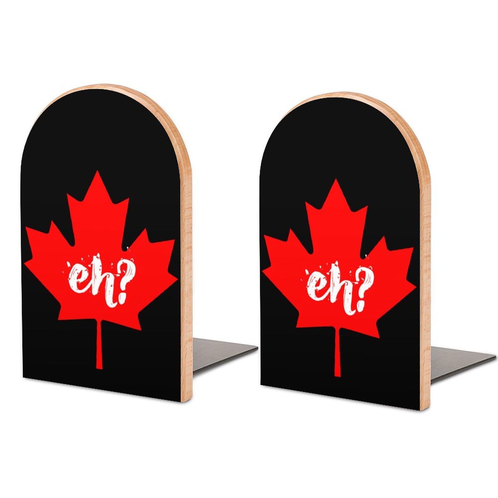 Nclqvjxzkhw Style Eh Canada Maple Book Ends For Shelves Bookends Bookshelf Holder Stand Books Stopper Home Office Decor