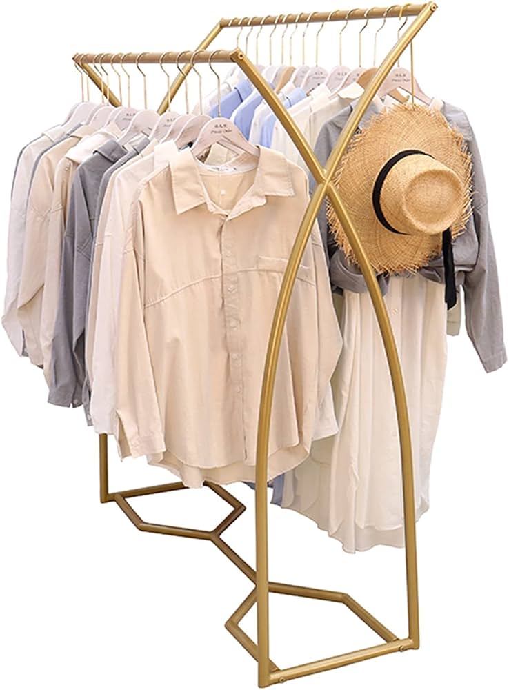 アイアン ハンガーラック 2点セット ディスプレイスタンド コートラック アイアン ハンガーラック 2点セット ディスプレイスタンド コートラック