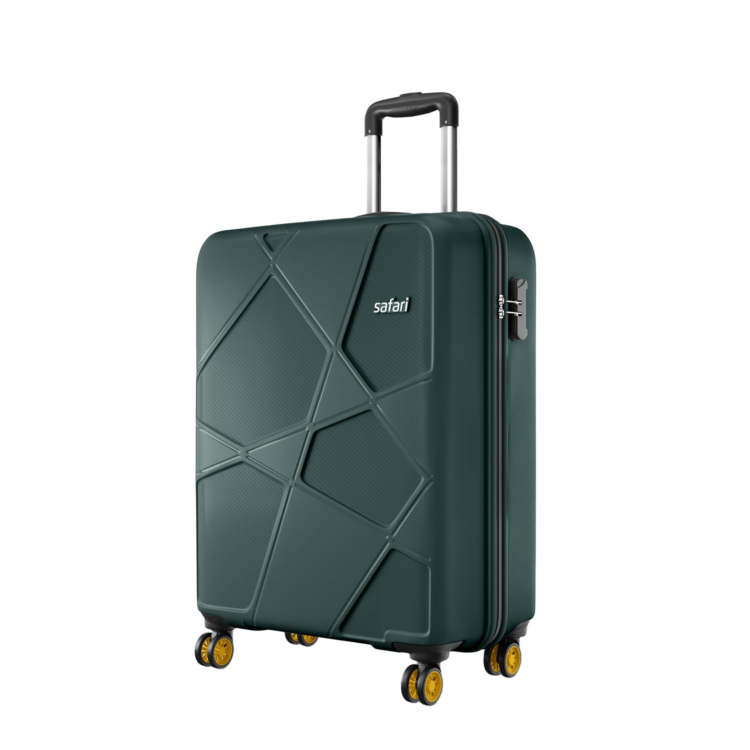 Safari Polypropylene Spinner Pentagon Pro 8 Wheels 55Cm Cabin Trolley 