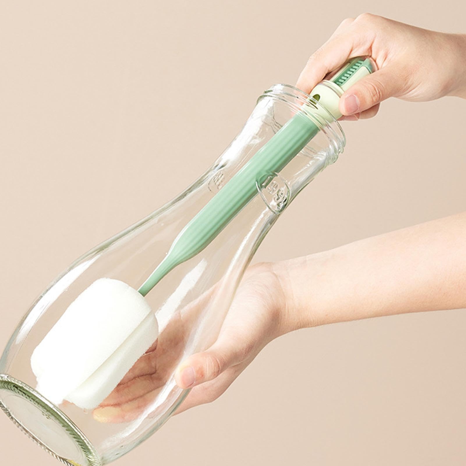 Set Pulizia Biberon - 6 Spazzole Per Bottiglie, Ciucci, Cannucce, Con Clip, Senza BPA - Foto 3