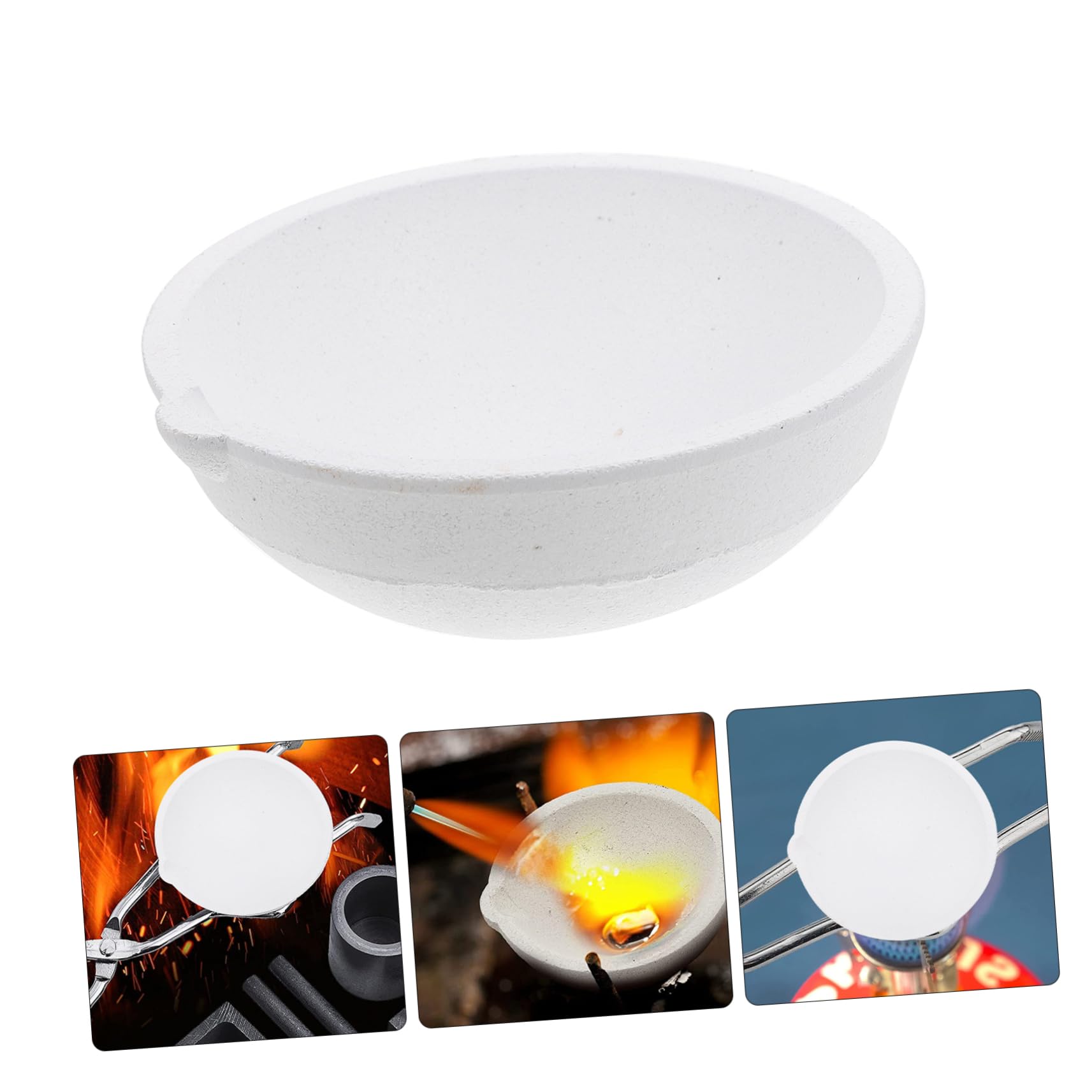 DOITOOL Crucible High Purity for Platinum Aluminum Jewelry Melting Pot for Gold