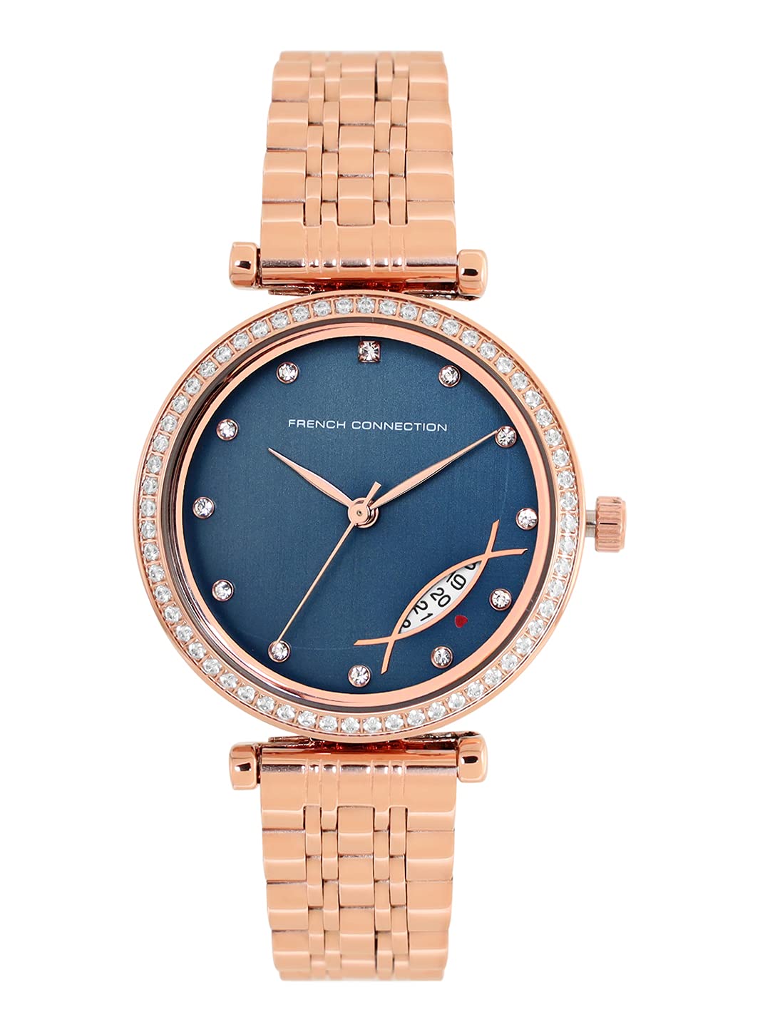 French Connection Spring Summer 2021 Analog Blue Dial Womens Watch