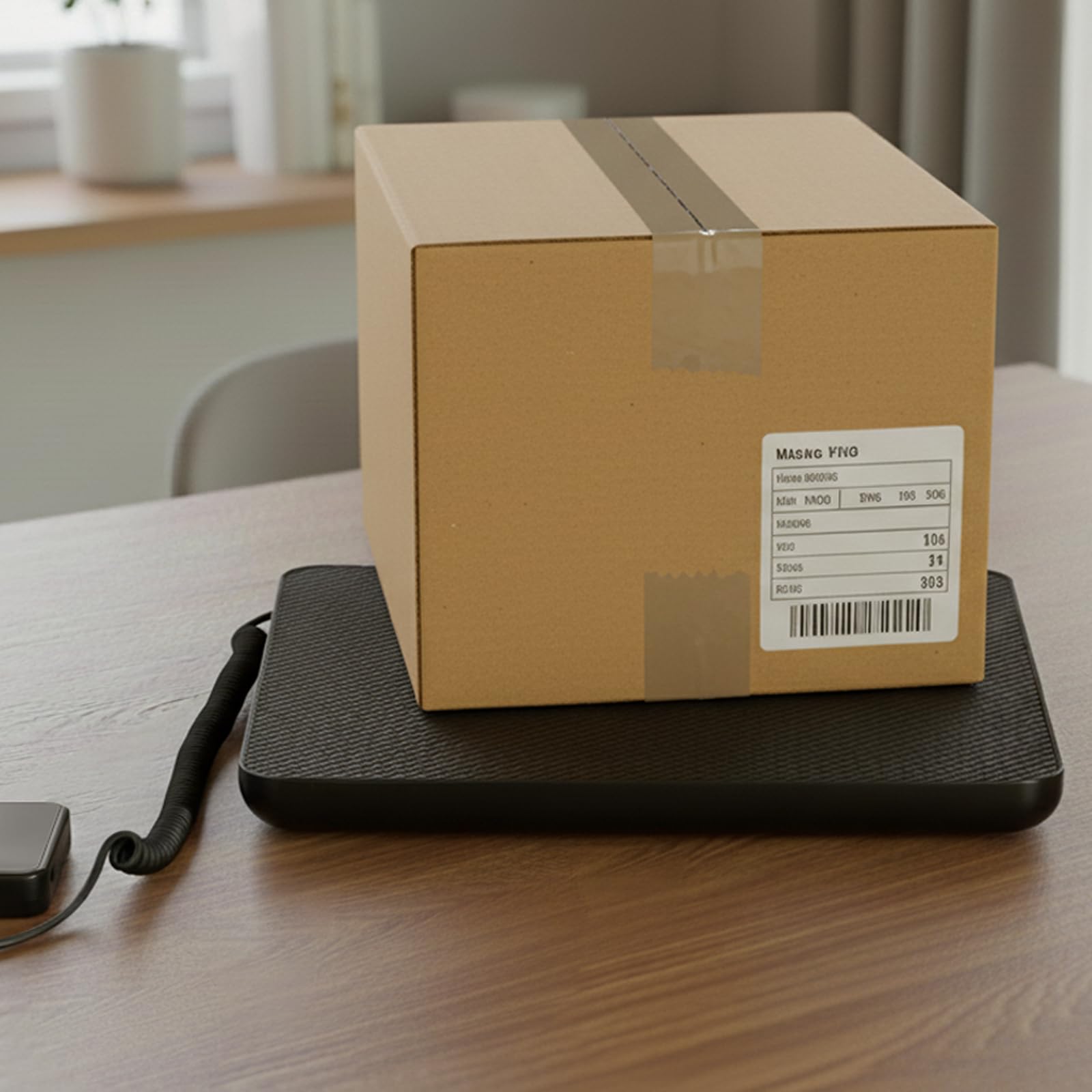 VEVOR Báscula Digital para Paquetes, 10/100 g, Doble Precisión, Plataforma de 200 kg con Función de Tara/Retención y Pantalla LCD, para Paquetes, Envíos y Equipaje, con Batería y Cable de Carga