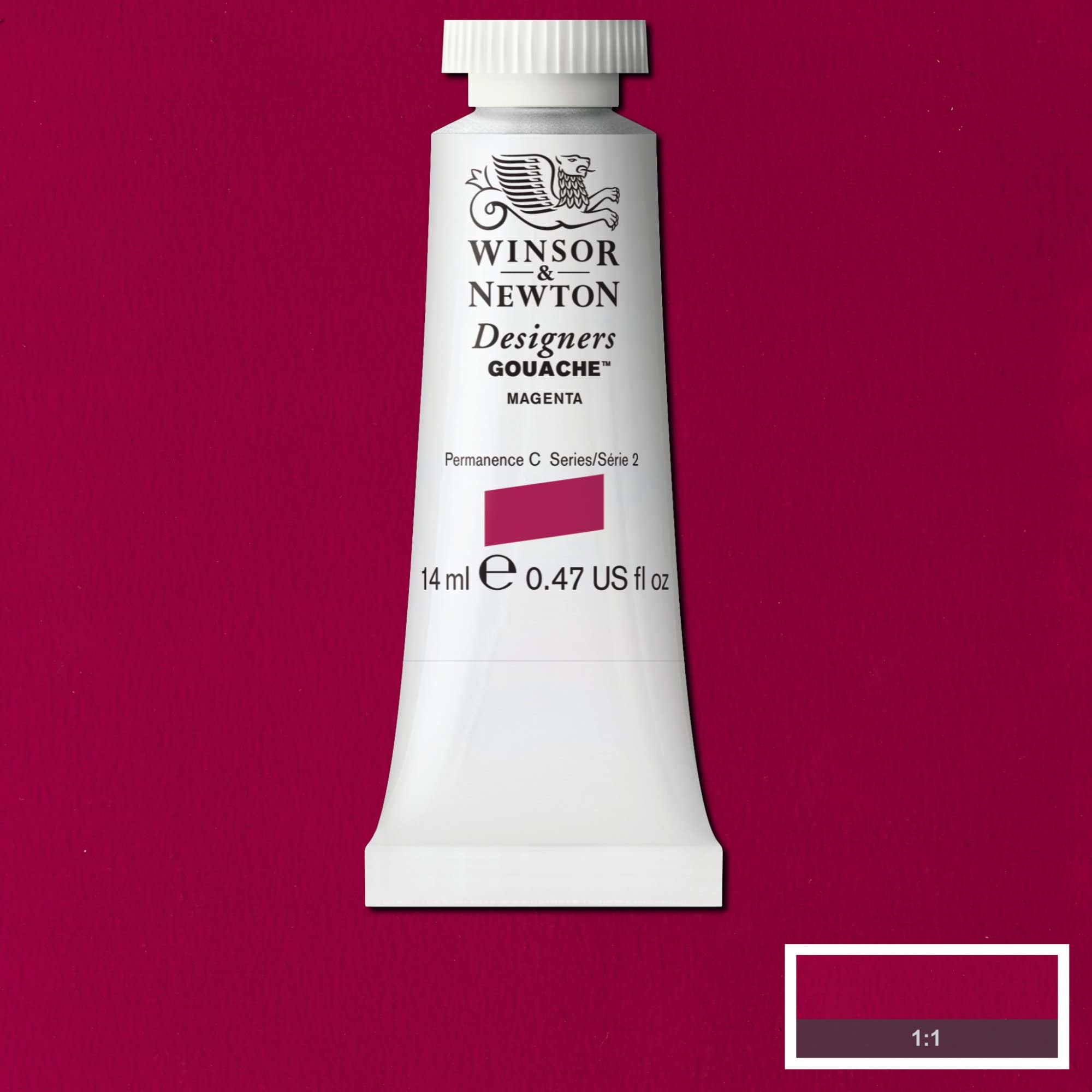 Winsor & Newton Designers Gouache - Tubo 14 Ml Verde Veronese, Colore Opaco Ad Alta Copertura Per Artisti E Illustratori