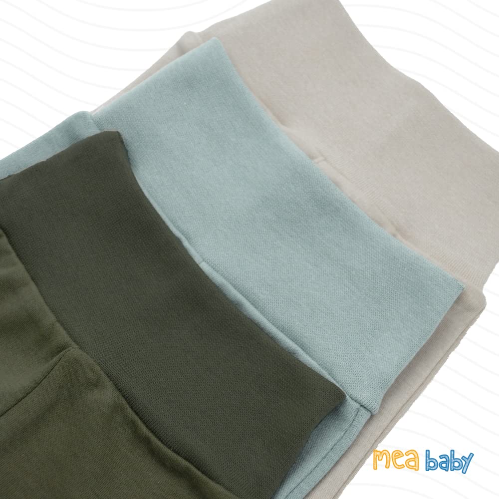 MEA BABY Parent Pantalon bébé Unisexe 100% Coton, Lot de 5, Pantalon Bouffant pour garçons et Filles
