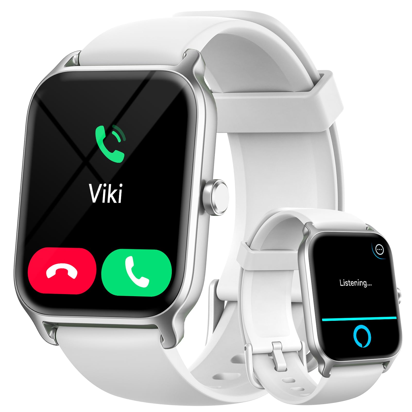 Gydom Smartwatch Uomo Donna, 1.8" Orologio Smartwatch Chiamate, Fitness Tracker con Contapassi Cardiofrequenzimetro SpO2,110 Modalità Sport, Monitoraggio del Sonno, Impermeabile IP68 per Android iOS