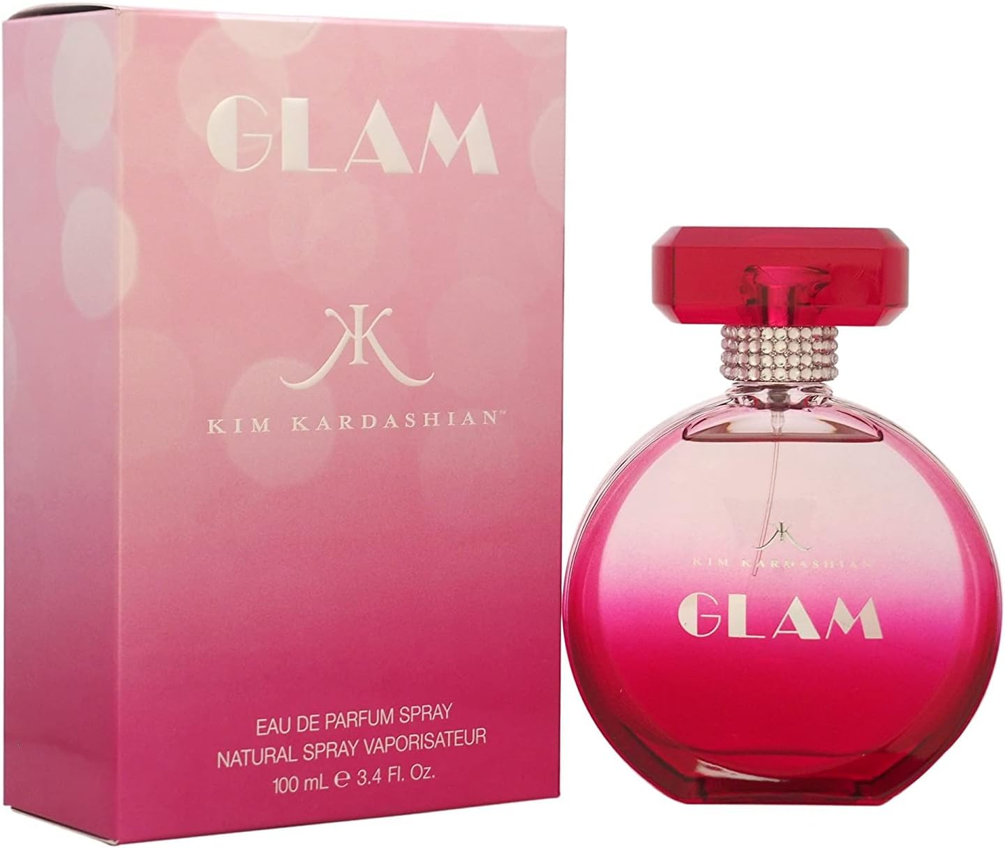 Kim Kardashian Glam Eau De Parfum, 3.4 Ounce