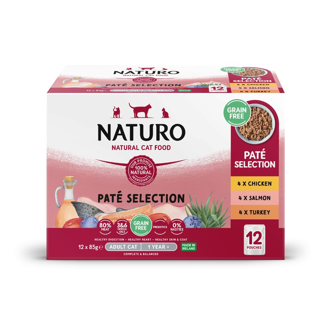 Naturo Adult Pouches - Paté Variety Selection - 12 X 85G