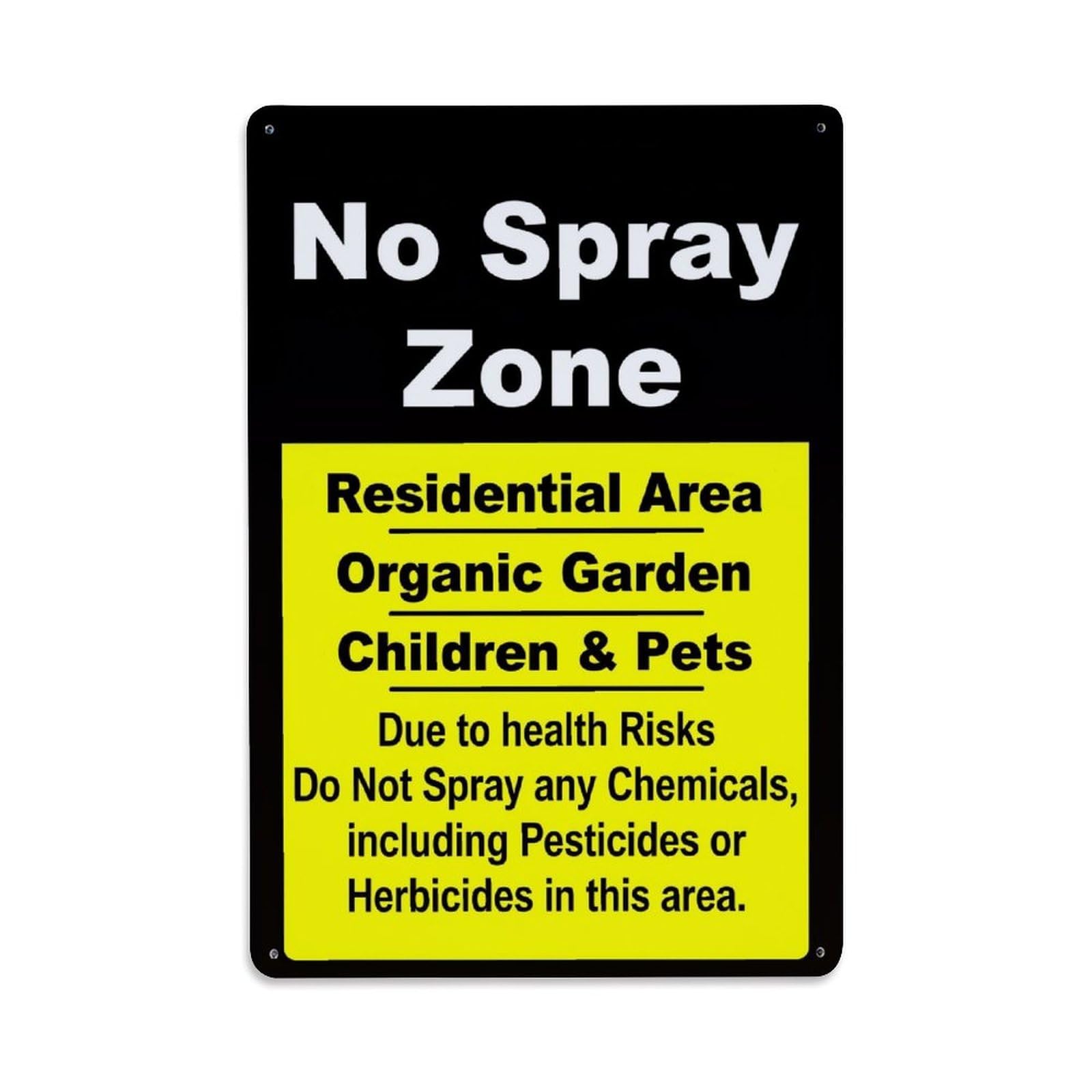Jdfenggu Vintage No Spray Zone Sign Retro Metal Tin Sign, Decor Art Poster For Bar, Home, Man Cave, Kitchen, Laundry Room Gift 8X12inch