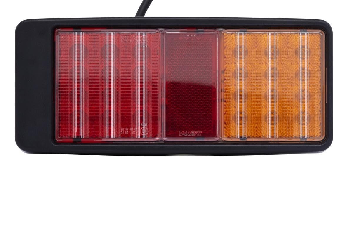 HELLA VALUEFIT Lampa tylna zespolona - LED - 12V / 24V - Oprawa/przykręcany - ECE - Kolor szkła reflektora: czerwony/żółty - Wtyczki: otwarte końcówki kabla - z prawej/z lewej - 2VB 357 020-001