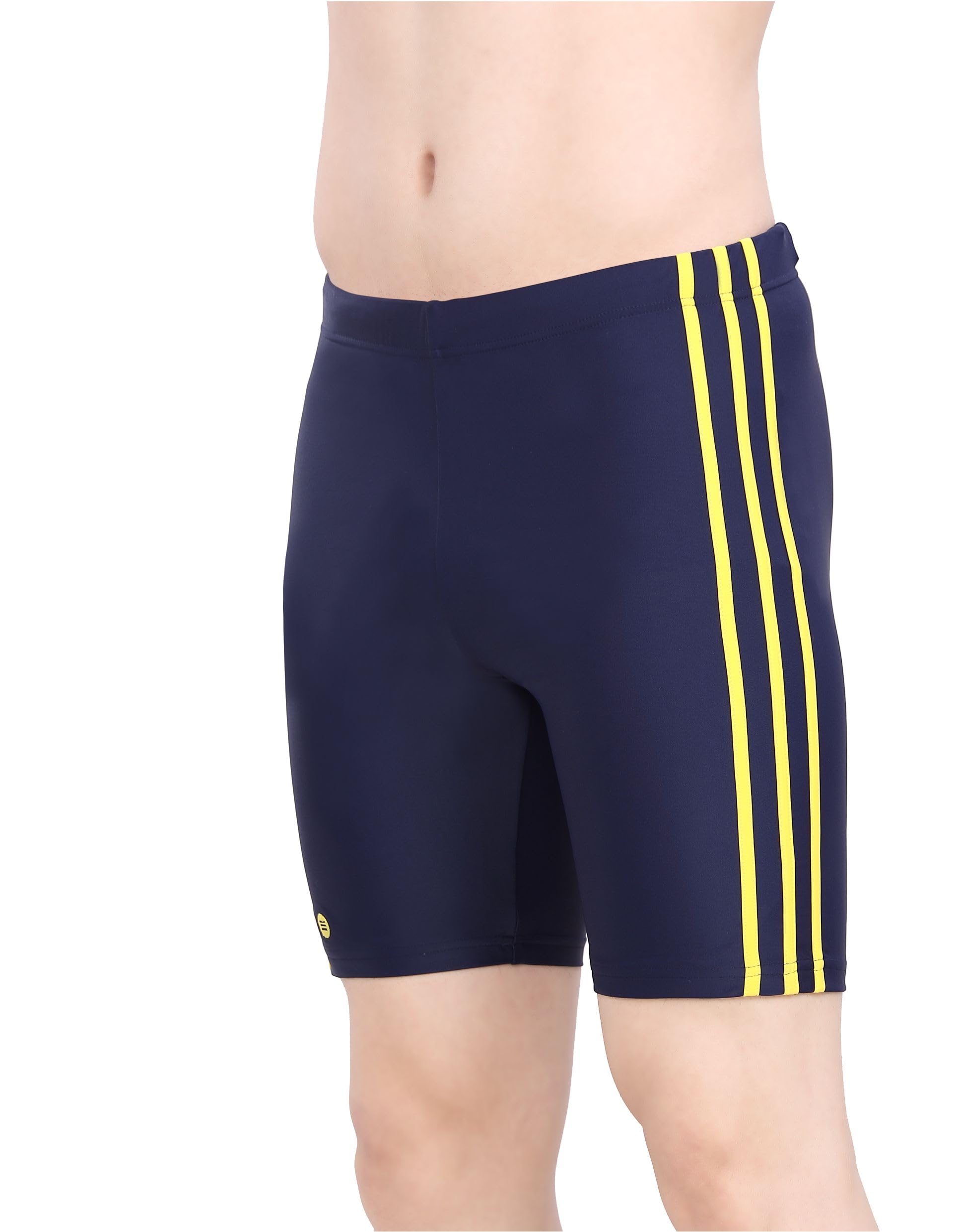Men's Freestyle Regular Swim, Racing Aquashort/Swimming Tights (Contrast Panel)-image-13