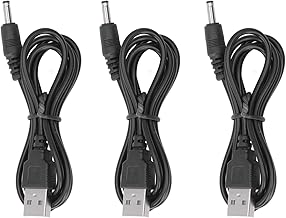 ViaGasaFamido DC-Ladekabel, 3 Stück USB-Ladekabel DC-5-V-Klinken-Netzkabel 3,5 X 1,35 Mm Kompatibel mit USB 2.0 USB 3.0 für Lüfter, Telefonlautsprecher, USB-Kabel