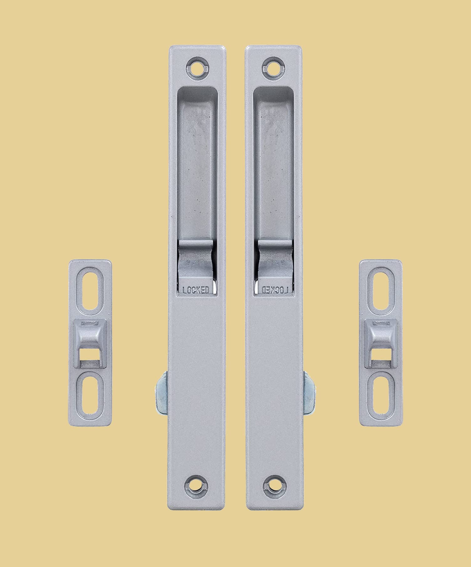 First Lot Large Size Metal Body Concealed Dead Lock for Aluminium Sliding Door & Windows Set of 1 Pair-picture-12