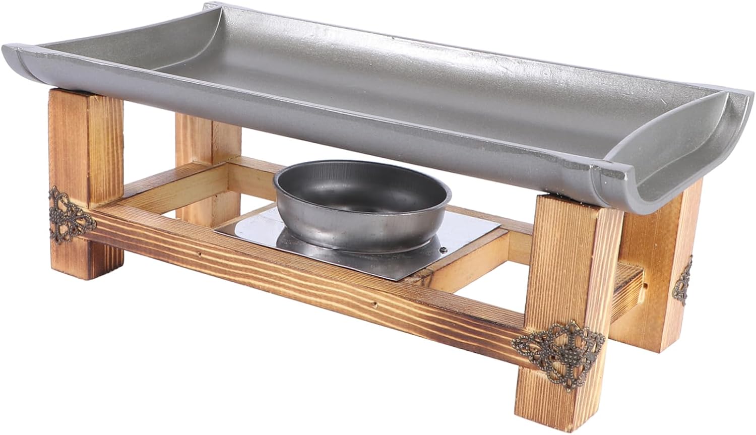 Unomor Multifunctional Non Stick Fish Roast Grill Plate Small Portable Japanese Style Barbecue Pan Rack for Home Cooking