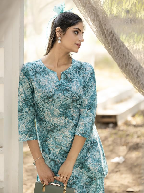 Image of Tee Projekt Cotton Ethnic Wear Co Ord Set for Women | Festive Co Ord Set for Women