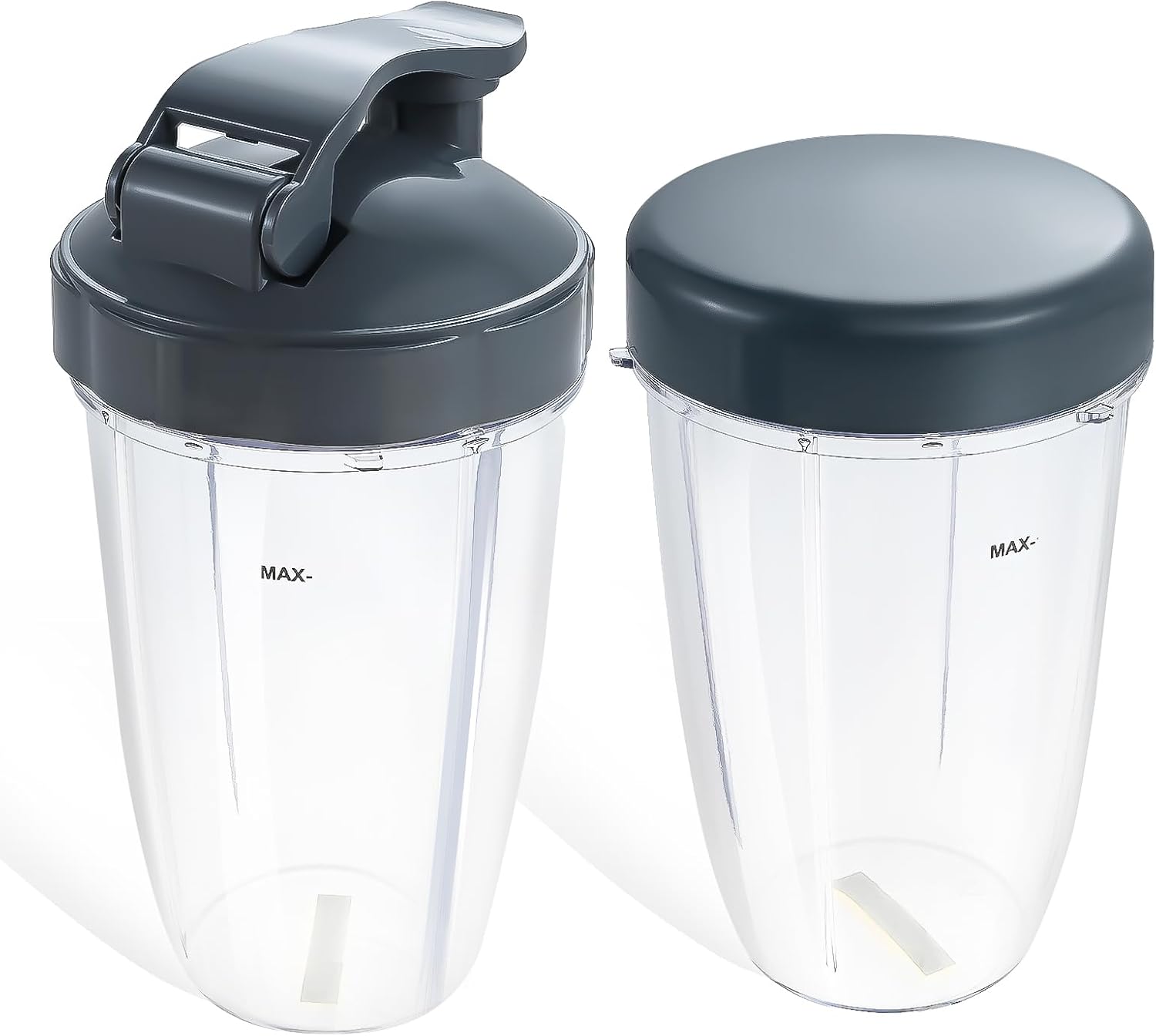 2 Pack Blender 32OZ Cup with Lid, Compatible with Nutribullet 600W 900W Blender Juicer Accessory