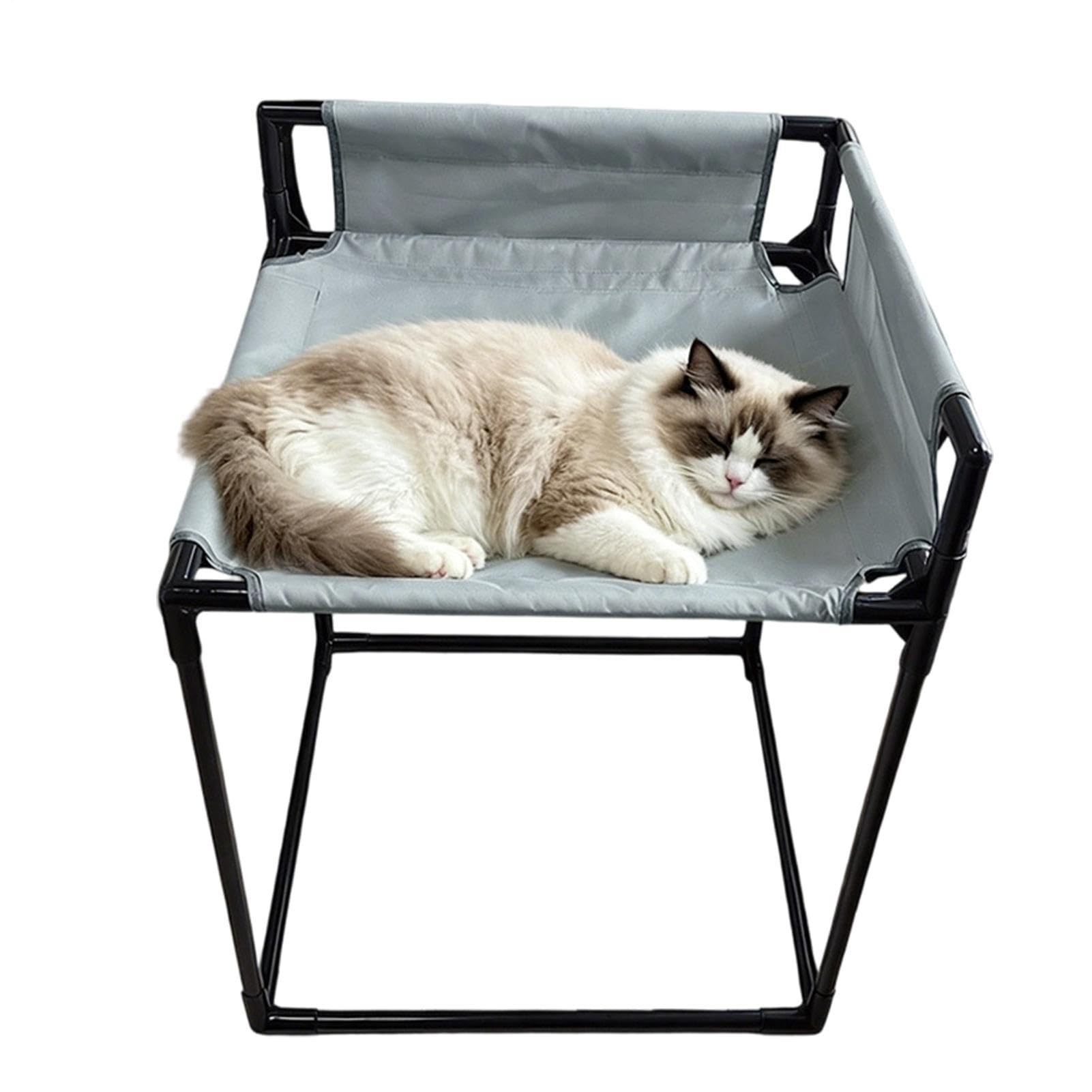 Cama lateral gato con barandillas para evitar caídas nocturnas