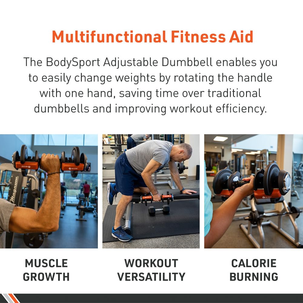 40 Pound Adjustable Dumbbells – Includes 12 Free Weights, Ranging from 3 to 40 Pounds, Ideal for Home Gym Workouts and Weight Training