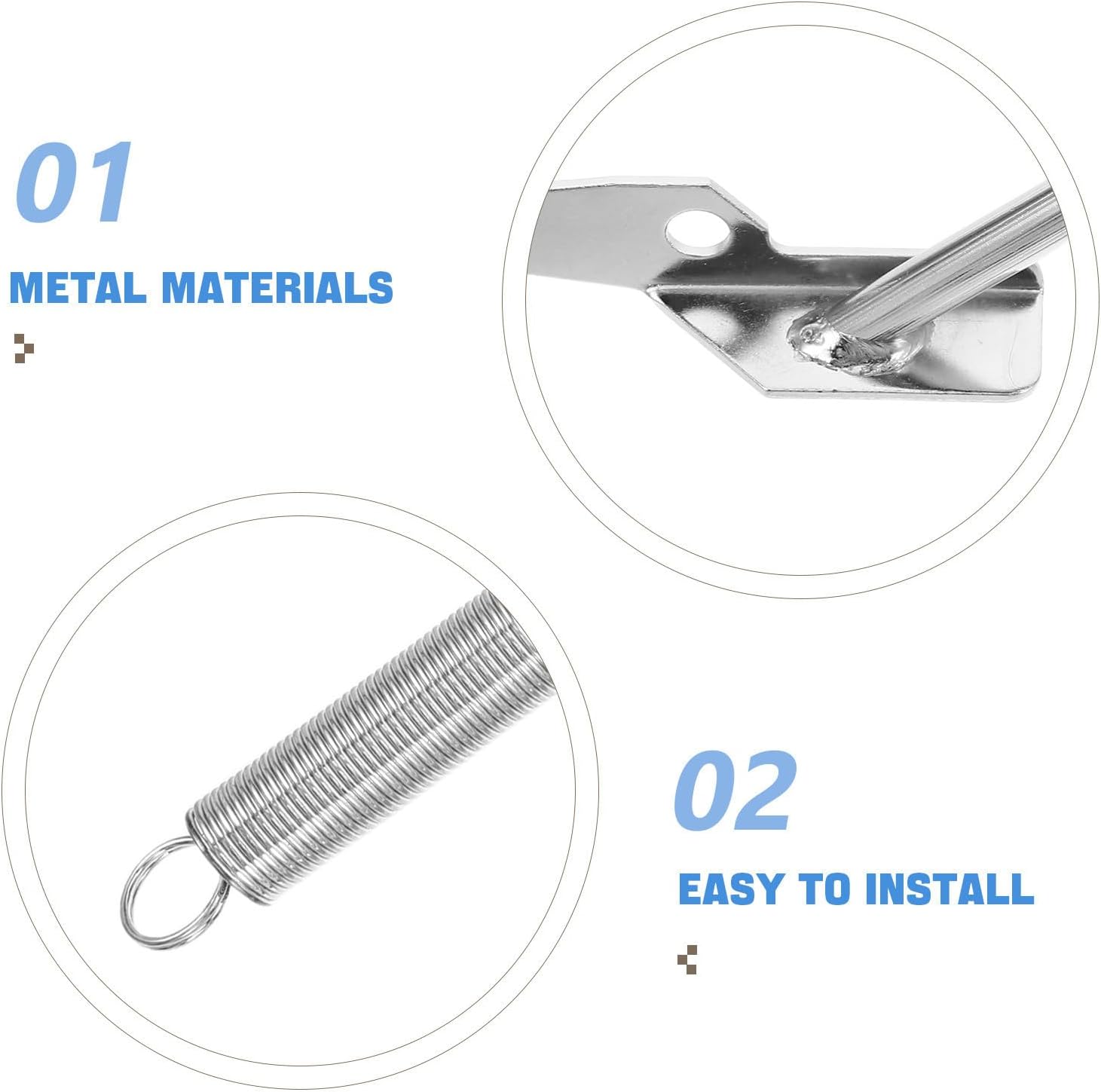 Replacement Throttle Spring Metal Assembly Kit for Car Maintenance | Iron Construction, Silver Finish, Compact Design, Wear Resistant, DIY Friendly, Suitable for Vehicle Maintenance