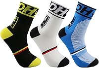 Libar Unisex Cycling Socks - Breathable Anti-Skid Nylon Running Hiking Trekking Socks for Men Women