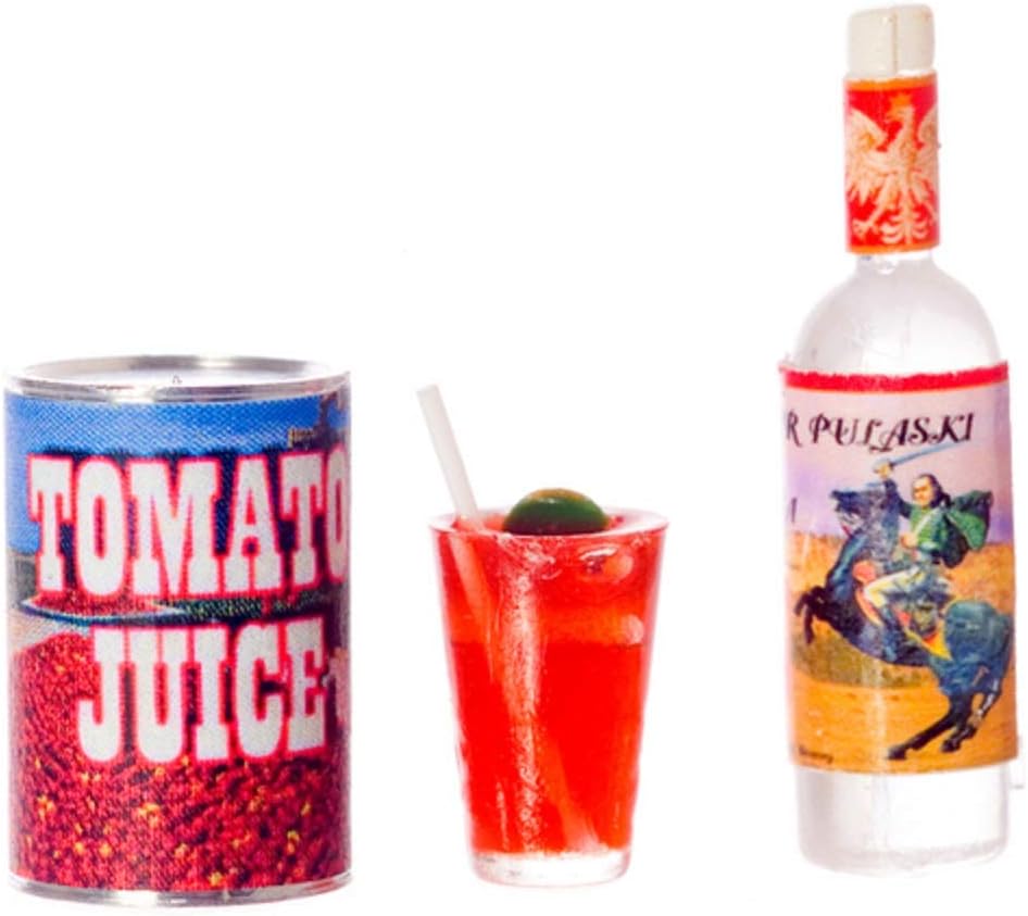 Farrow Industries Dollhouse Miniature Bloody Mary Set