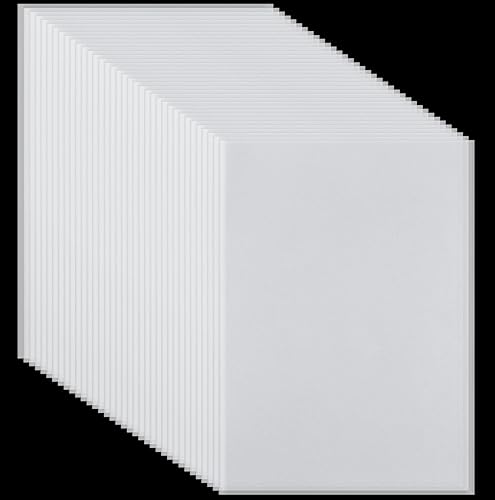 Gueevin 100 piezas de papeles imprimibles para fundación, papeles en blanco, papel de patrón probado para impresora, quilter, fotocopiadoras,